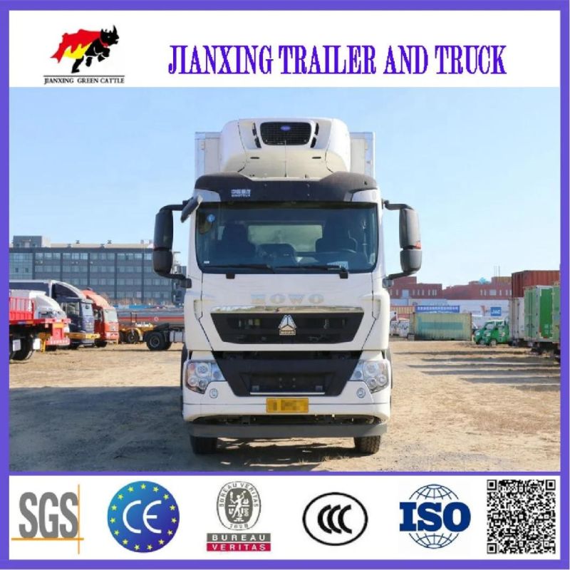 Sinotruk HOWO 6X4 Heavy Duty Refrigerated Trucks 10 Wheel Freezer Cooling Van Box Truck for Seafood Transport in Chile