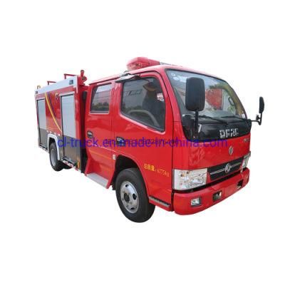 Dongfeng Double Row Water Foam 2000liters 3000liters Fire Fighting Truck for Sale