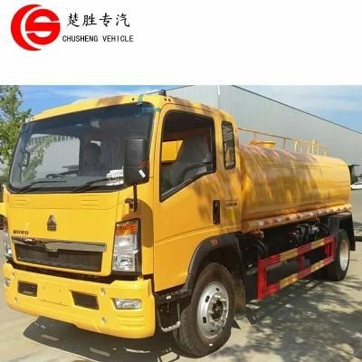 HOWO 4X2 Rdh 10cbm 10000L Water Transport Tanker Water Sprinkler Truck for Tanzania