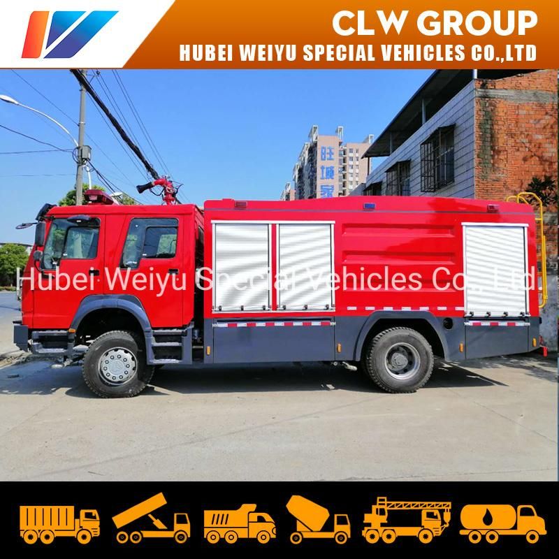 HOWO All Wheel Drive Fire Fighting Truck Rhd Water Foam Dry Powder 4X4 off Road Fire Truck