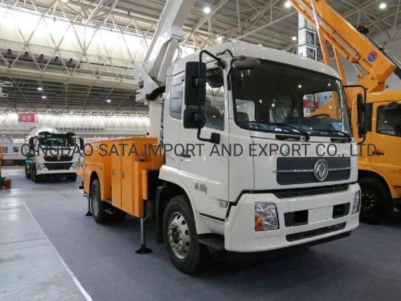 Dongfeng Aerial Work Platform 28m Telescopic Boom Lifting Platform Truck