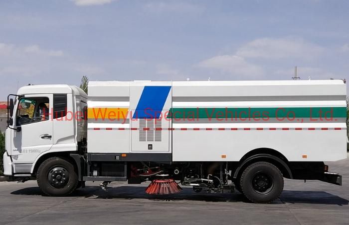 China Dongfeng 8tons High Pressure 8cbm Water Tank and 7cbm Dust Tank Sweeper Truck Road Washing Cleaning Sweeping Truck