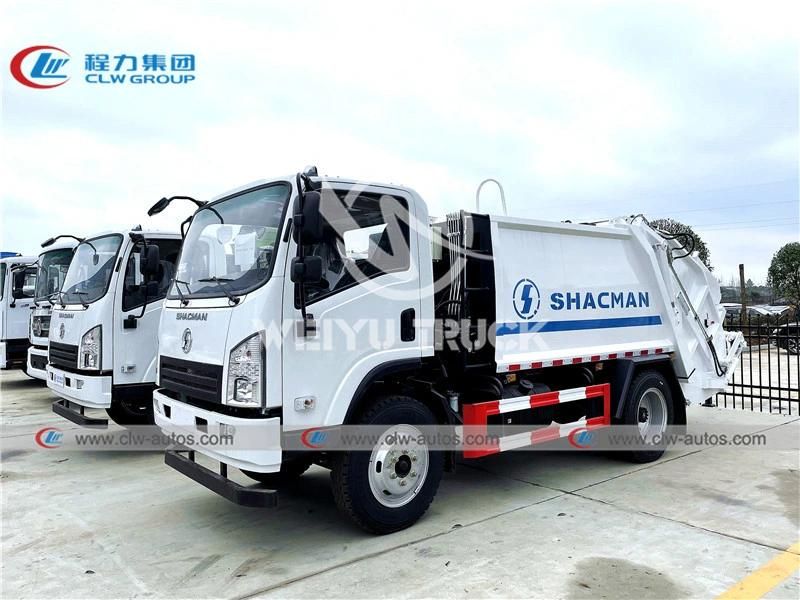 Shacman X9 8000liters 8-10cbm Compactor Garbage Truck Trash Collection Truck Waste Removal Truck for Sanitation Services