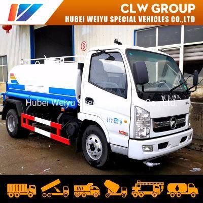 4X2 Kama China 2cbm 3cbm 4cbm Mini Water Tank Truck 3tons Water Truck