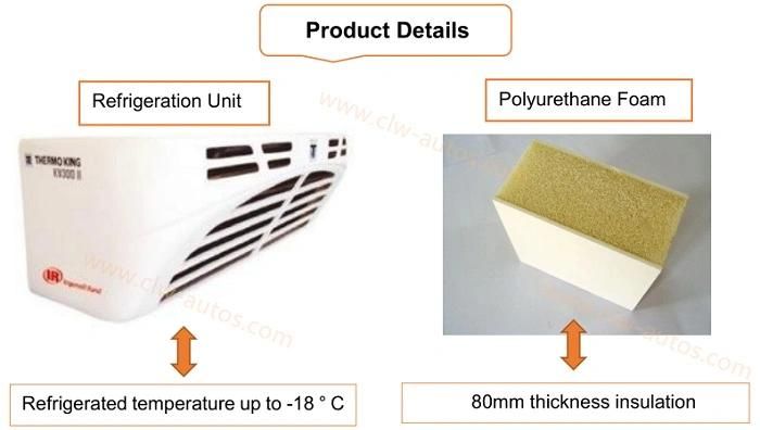 4tons 23 Cubic Meters Thermo King Refrigerated Van Truck