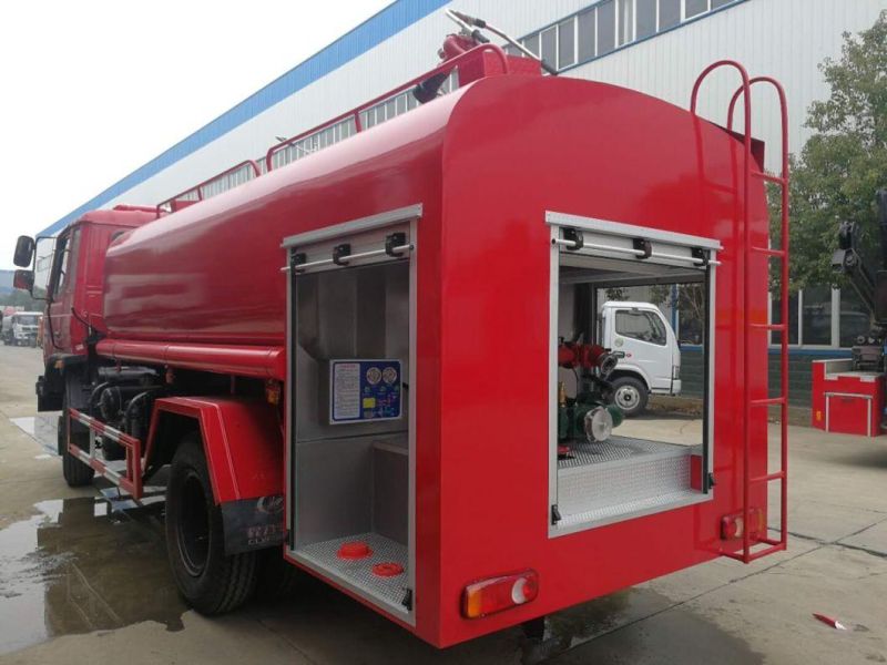 Dongfeng Model Brand New Red 24V 10000liters Water Tank Fire Truck in Malaysia