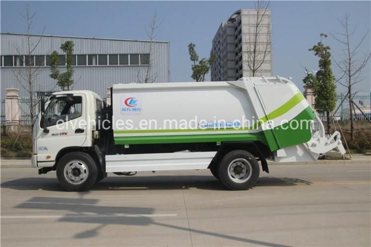 Foton 4X2 8000L (6ton) Refuse Compactor Garbage Compression Truck