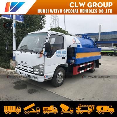 Isuzu 5000L 5cbm Sewage Vacuum Pumper Truck