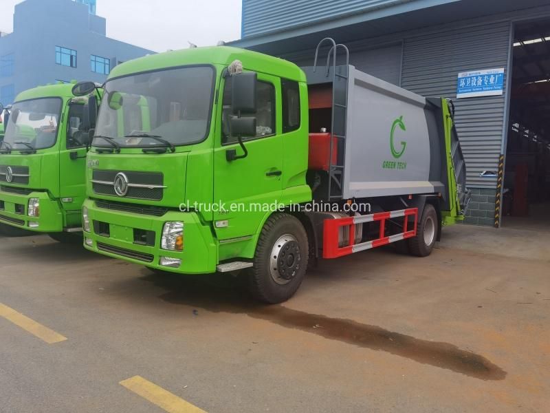 Dongfeng Tianjin Compactor Garbage Truck 10m3 12m3