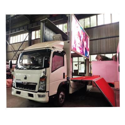 Clw Factory HOWO 4*2 LED Truck Advertising P6 Advertising Trucks for Sale