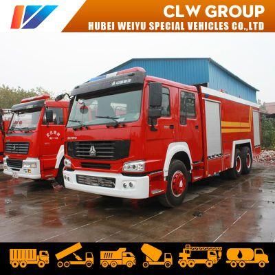 Sinotruk HOWO 6X4 Fire Rescue Water and Foam Tank 10000 Liters Fire Fighting Truck