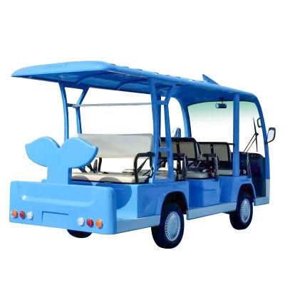 Hospital Red Wuhuanlong 5180*1510*2050 Jiangsu Electrical Mini Bus Golf Cart Sightseeing Car OEM