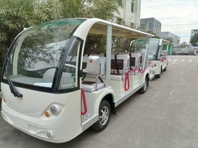 14 Seats Electric Shuttle Bus/ Electric Minibus/Sightseeing Car/Tourist Bus for Tourism Group or Government Reception