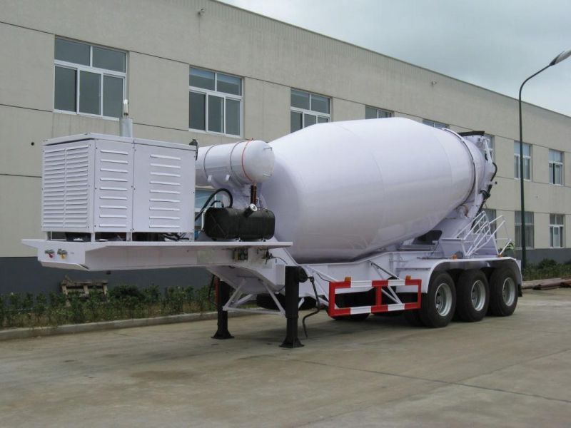 BPW 3 Axles 12cbm Concrete / Cement Mixer Semi Trailer / Tanker Trailers
