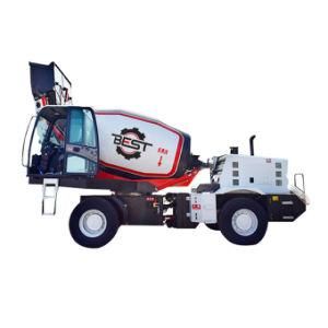 Automatic Feeding 5 Cubic Meter Self Loading Concrete Mixer Truck