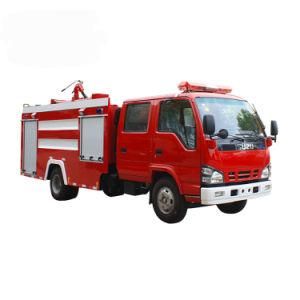 High Quality 4X2 LHD Diesel Famous Brand Isuzu 4cbm 4t 4000L Water Foam Tank Fire Engine Truck