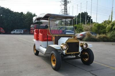 China Manufacturer Sightseeing Car Electric Classic Car 4-5 Seater Electric Golf Cart