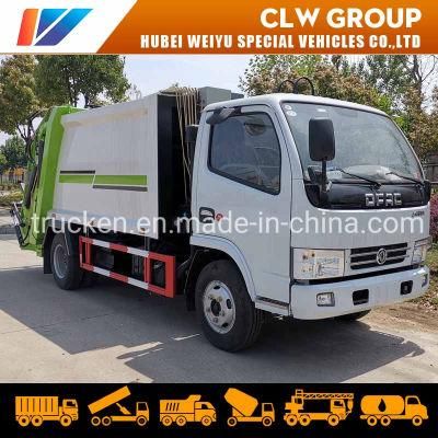 6 Cubic Meters Compression Garbage Refuse Collection Truck Waste Trash Compactor Rubbish