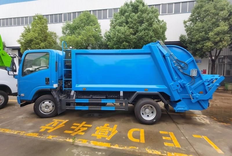 Japan 700p Isuzu 5m3 5.5m3 6m3 7m3 Compactor Garbage Waste Collection Truck