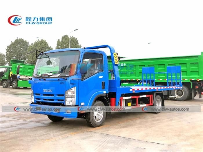 Isuzu 4X2 Towing Truck 5tons 6tons Recovery Road Wrecker Flatbed Tow Truck Isuzu Wrecker Truck