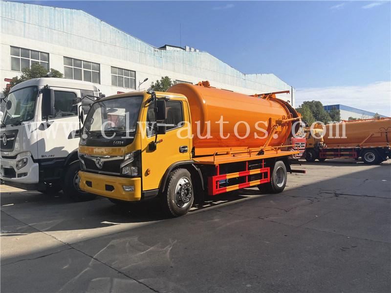 Dongfeng Furuicar 8000liters 8cbm 8m3 High Pressure Jetting Vacuum Sewage Suction Truck Septic Tank Truck
