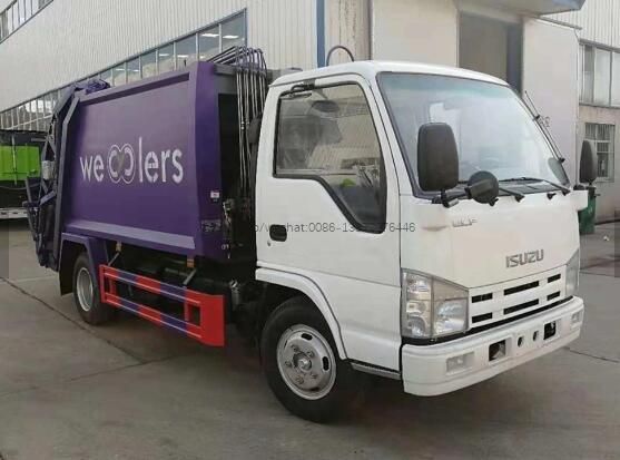 Good Quality Isuzu 100p Mini 3m3 Compactor Garbage Truck 4m3