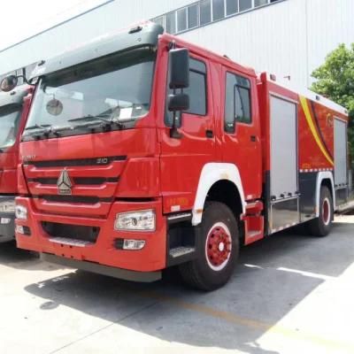 Right Hand Drive Euro2 6ton-8ton 1500 Gallon to 2000 Gallons 8000 Litres Foam Tank Fire Truck