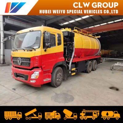 Dongfeng 6*4 New Design 18m3 Sewer Suction Dirty Water Sludge Vacuum Cleaner Truck