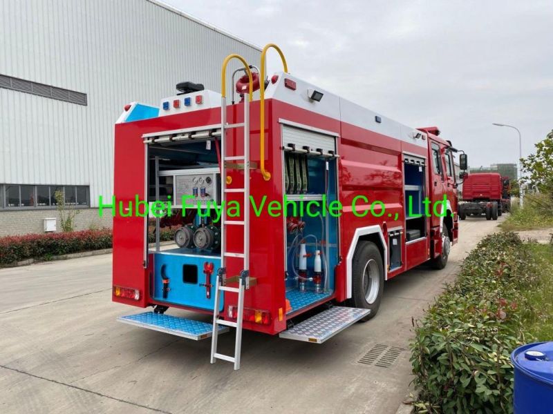 HOWO 6 Tons Water Fire Truck 4X2 Fire HOWO Fire Fighting Truck