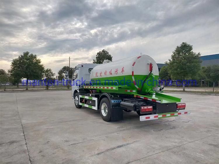 Dongfeng 5m3 5cbm 5000L Electric Vacuum Sewage Suction Tanker Truck