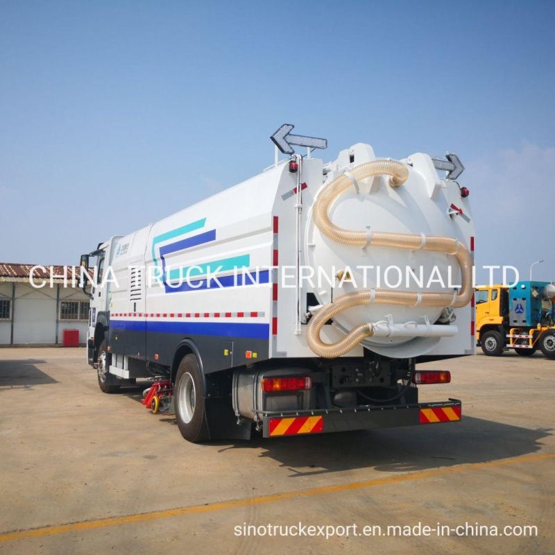 China Sinotruk 4X2 Highway Cleaner Sweeper Truck