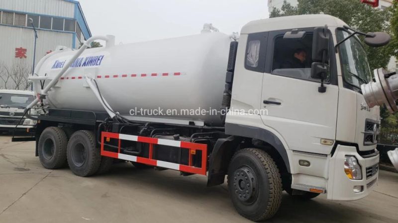 Dongfeng Kinland Heavy Duty 6X4 20tons 18tons 16tons Vacuum Toilet Sewage Suction Vehicle