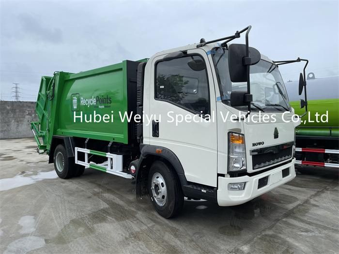 HOWO 6m3 Compactor Garbage Truck for Domestic Waste Collection