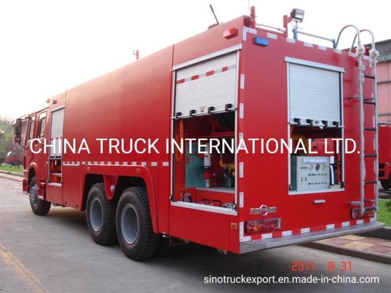 Sinotruk HOWO Truck 6X4 Fire Fighting Equipment Foam and Water Tank Truck
