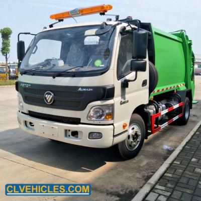 Foton 4X2 6cbm Garbage Refuse Compressed Compactor Truck