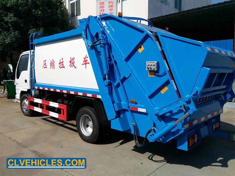 Isuzu 5cbm Hydraulic Garbage Compactor Truck Garbage Compression Truck