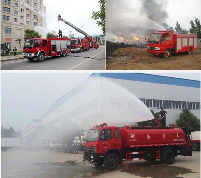 Dongfeng DFAC Double Cab LHD or Rhd Cummins Engine 190HP 3400 Liters Water and 600 Liters Foam Tanker Firefighting Apparatus for Sales