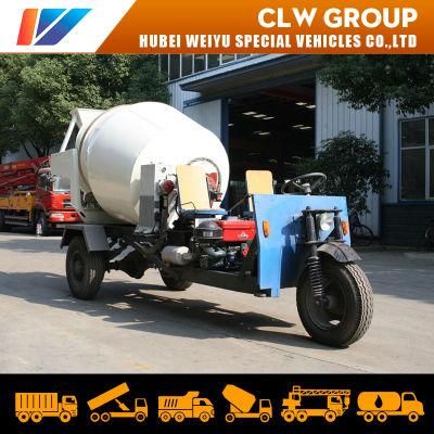 Agricultural Three Wheels Automobile Motorcycle 1.5cbm-2cbm Rural/Tunnels Dedicated Cement Concrete Mixer Truck