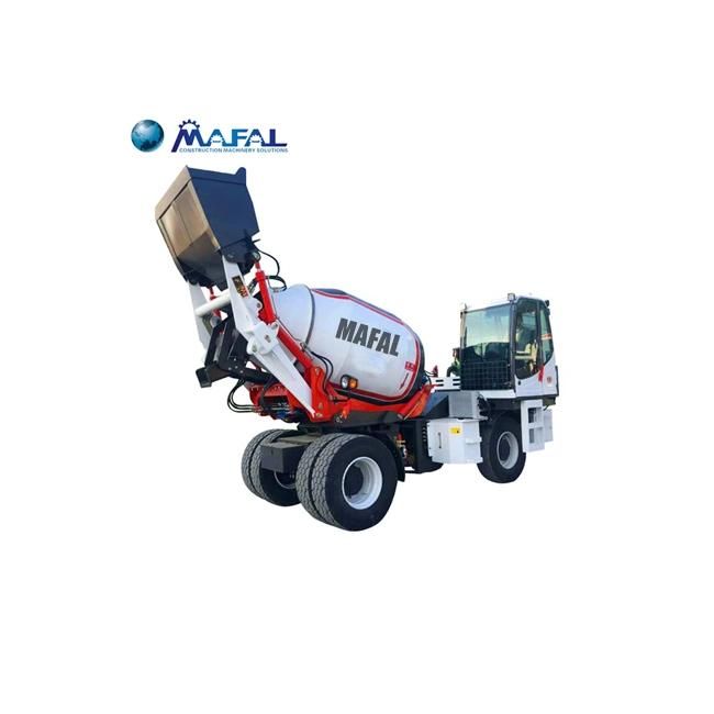 4m3 Hydraulic Paddle Concrete Mixer Diesel with Pump Truck