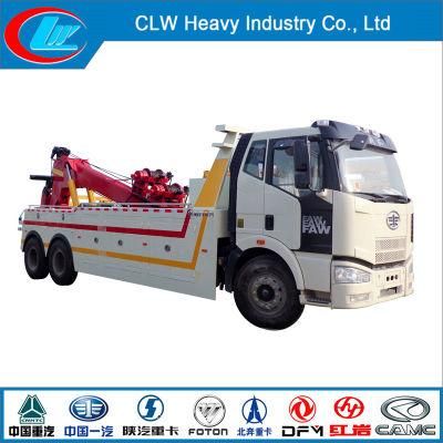 Good Quality FAW 6X4 Road Wrecker/Tow Trucks for Sale