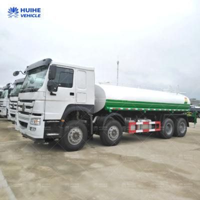 Left Hand Drive HOWO Brand 6*4 Used Water Truck Water Tanker Truck Ghana Used