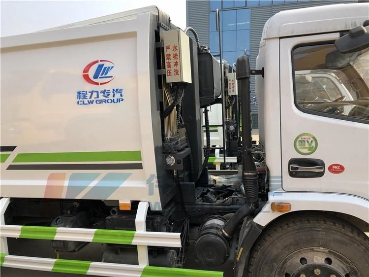 5tons 8m3 Waste Refuse Compactor Truck with Swing Arm Garbage Container