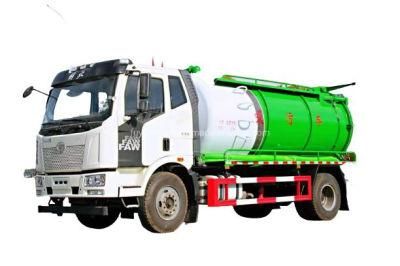 FAW Rhd LHD 10m3 12m3 Vacuum Tanker Trucks 10cbm 12cbm Sewage Suction Trcuks From China
