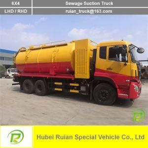 Dongfeng 6X4 Cleaning Suction Truck Sewage Suction Truck