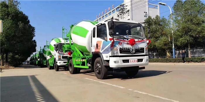 7m3 Dongfeng Concrete Mixer Truck New Diesel Engine Construction Machinery Drum