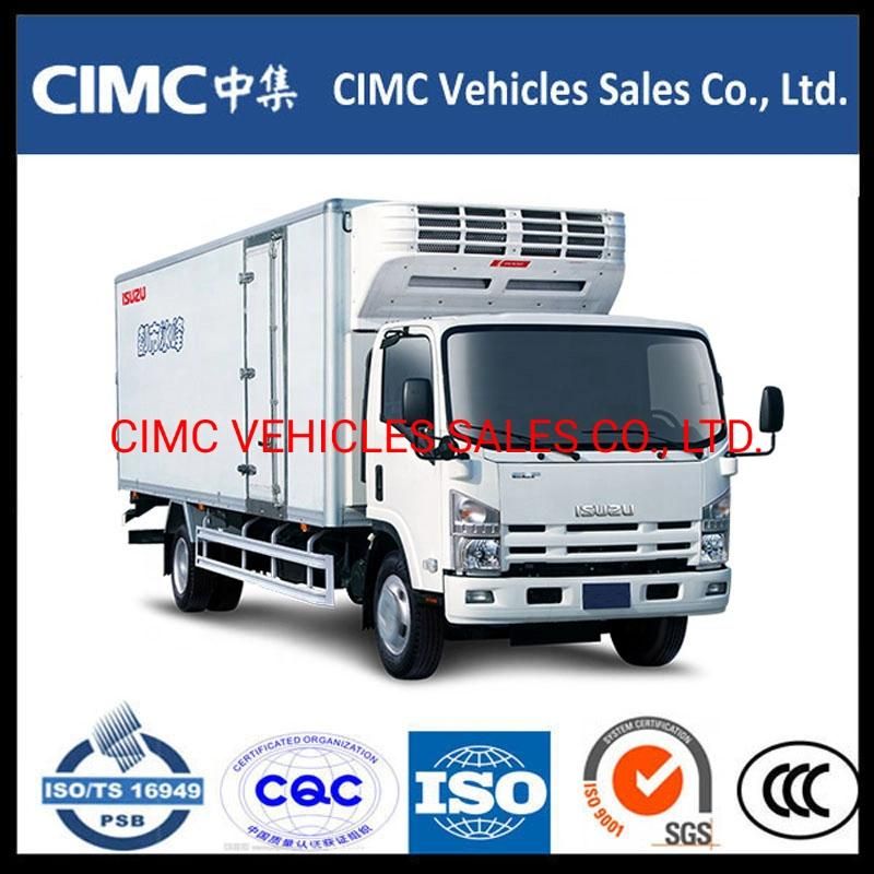 China Isuzu 700p Nqr 6 Wheeler Freezer Van with Thermo King