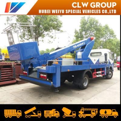 Hot Sale China 25m 26m Aerial Working Bucket Truck Mounted High-Altitude Work Platform 25/26 Meters Cherry Fruits Pickup Truck