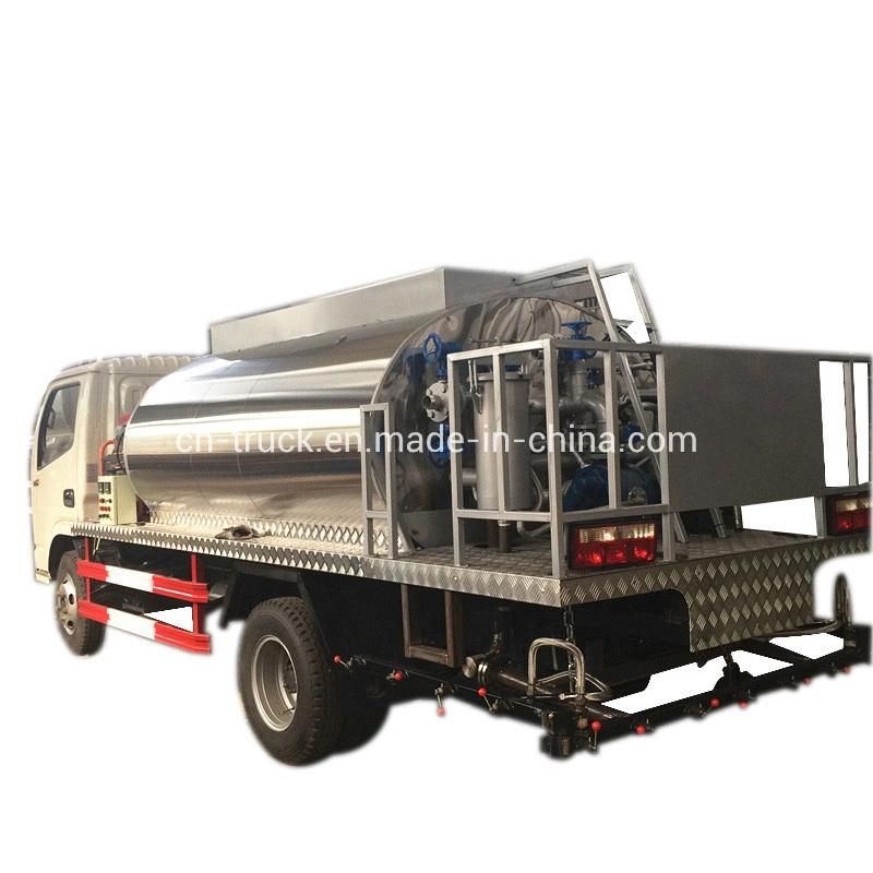 Low Price 4cbm 5cbm Manual Operation Asphalt Spray Truck Bitumen Distributor Truck