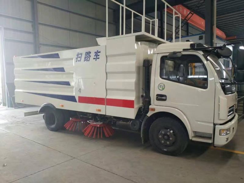 Dongfeng 4000L Dustbin Street Sweeper Truck Road Cleaning Truck