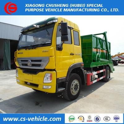 Sinotruk 4X2 220HP 10m3 Hydraulic Swing Arm Type Loader Garbage Truck Refuse Truck